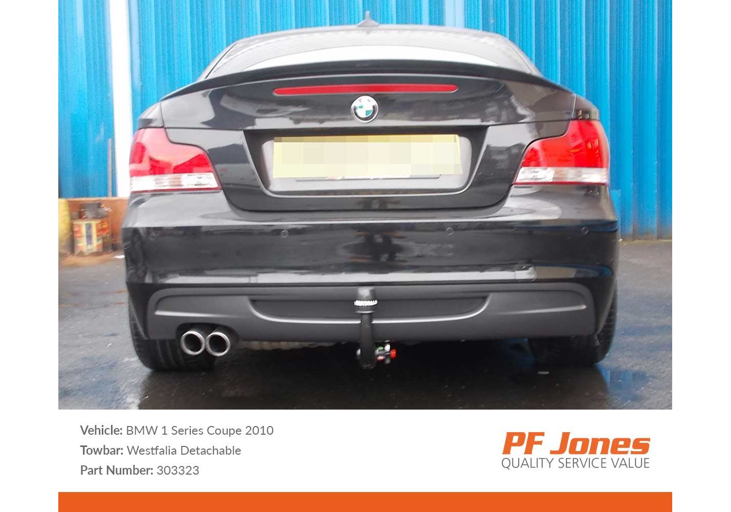 Bmw 1 Series Coupe E 07 14 Westfalia Detachable Towbar