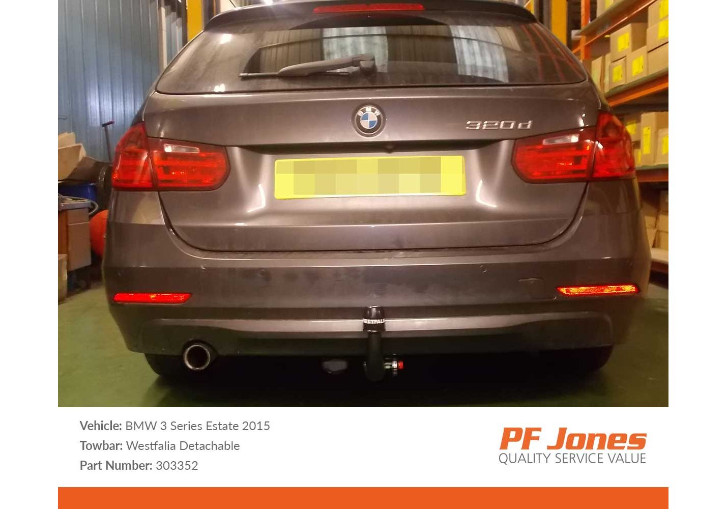Bmw f31 store tow bar