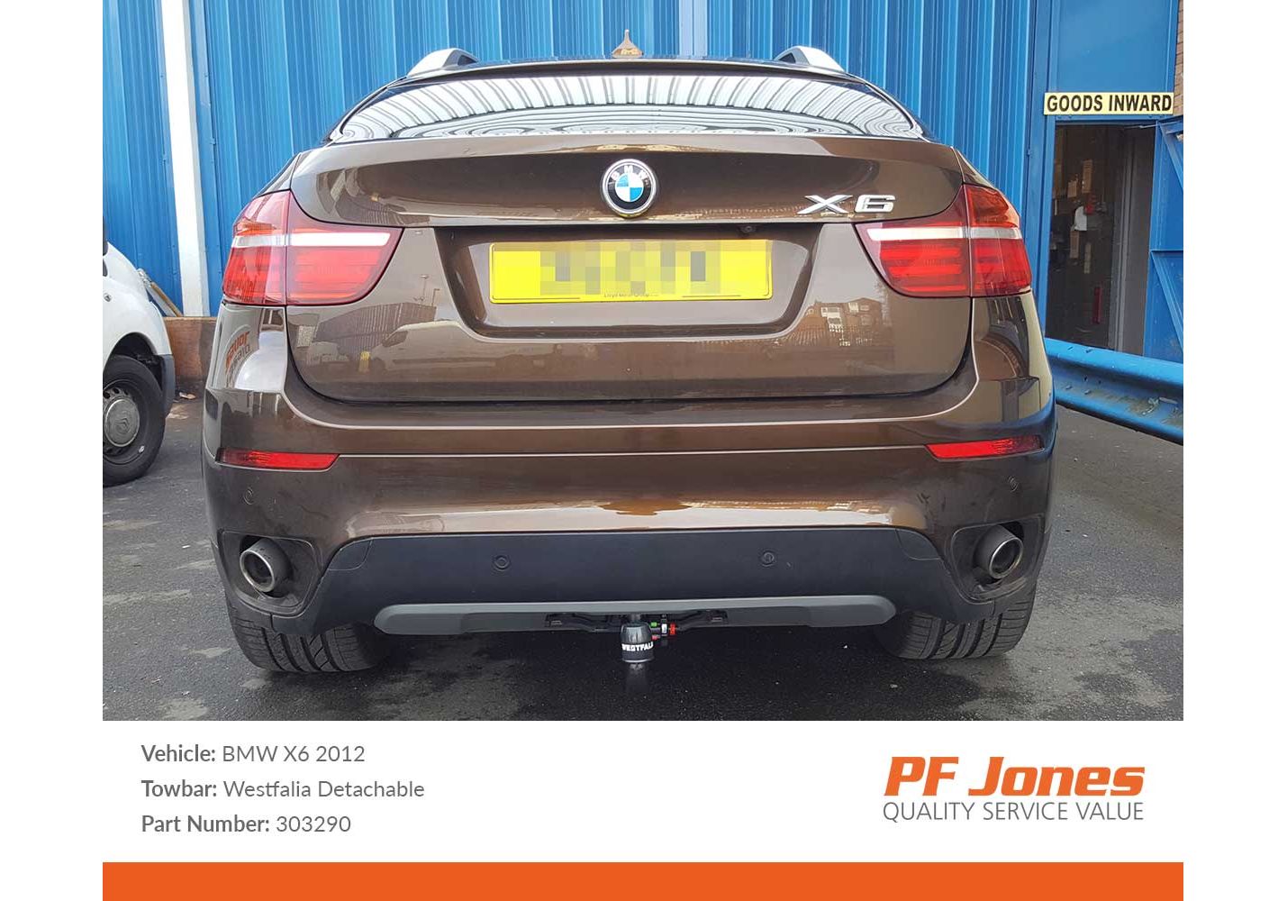 BMW X6 E71 2008 2014 Westfalia Detachable Towbar