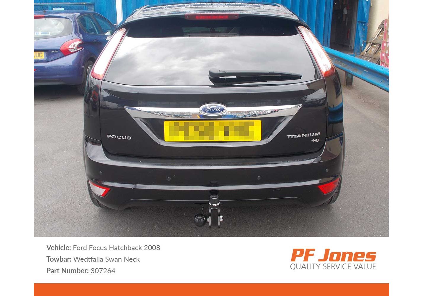 Ford Focus Hatchback 2005 2008 Westfalia Swan Neck Towbar