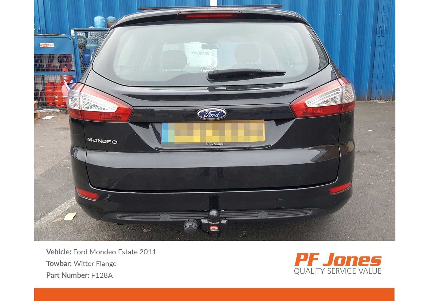 Ford Mondeo Estate 2007 2015 Witter Flange tow bar