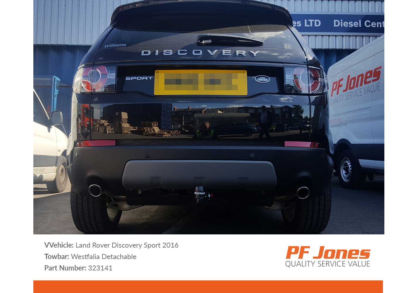 Land Rover Discovery Sport 2015 2019 Westfalia Detachable Towbar