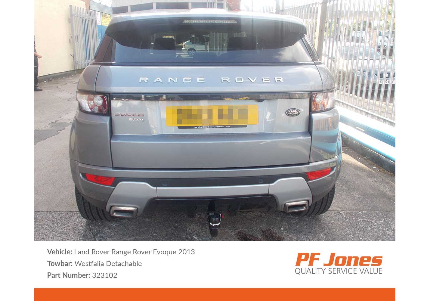 Range rover evoque tow bar shop fitting