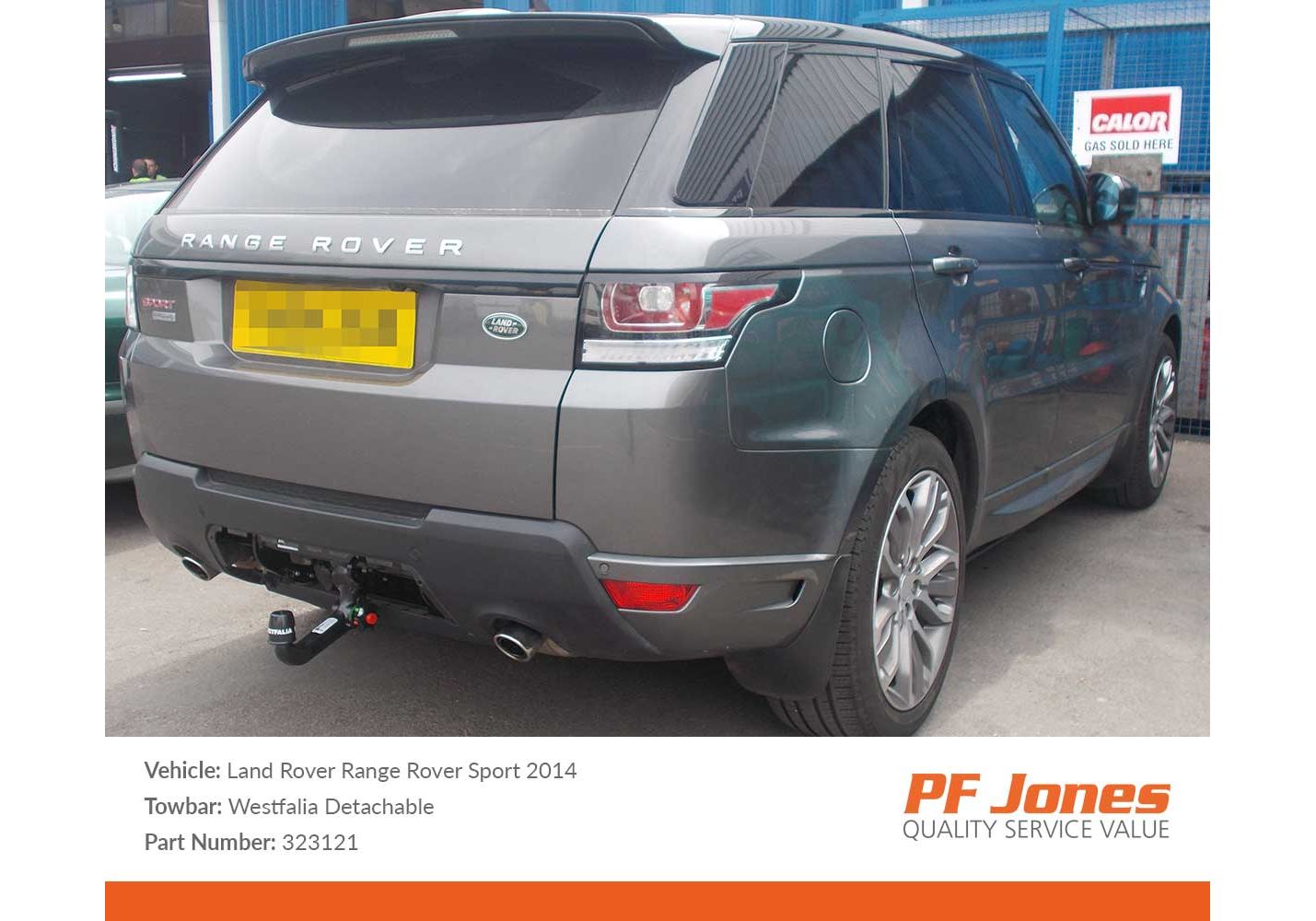 Range rover sport store deployable tow bar