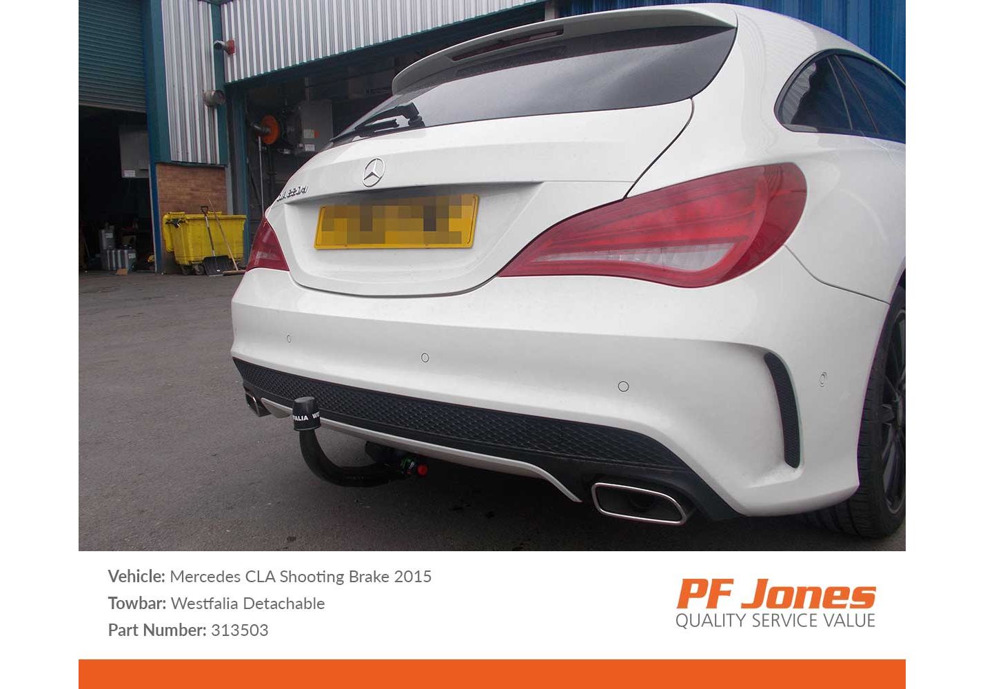 Mercedes CLA Shooting Brake X117 2015 2019 Westfalia Detachable Towbar