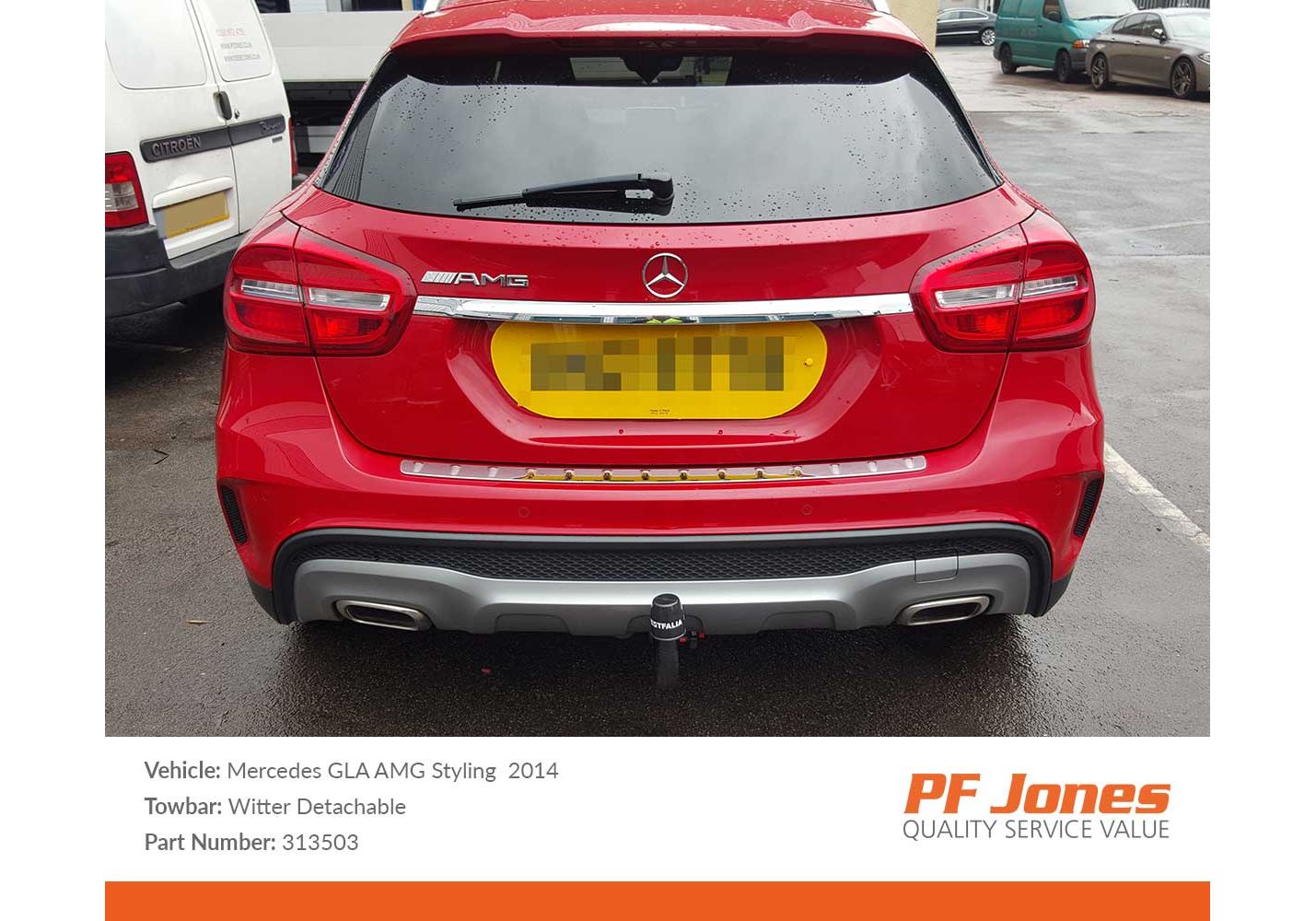 MERCEDES GLA-CLASS 2014 X156 Detachable Towbar with Electric Kit 13Pin
