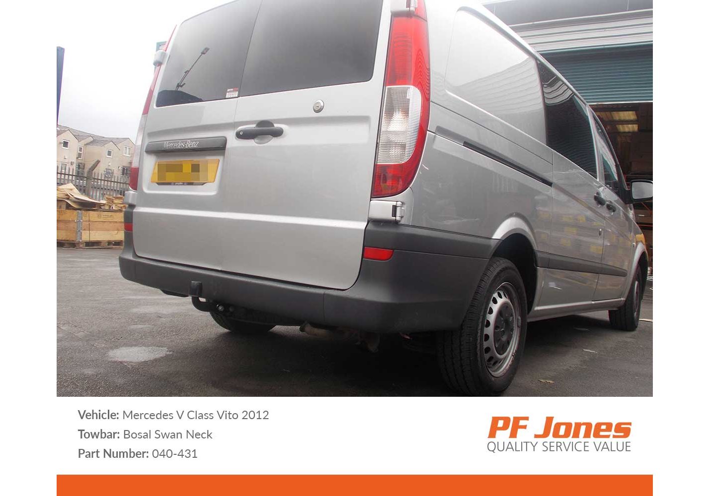 Mercedes vito cheap tow bar