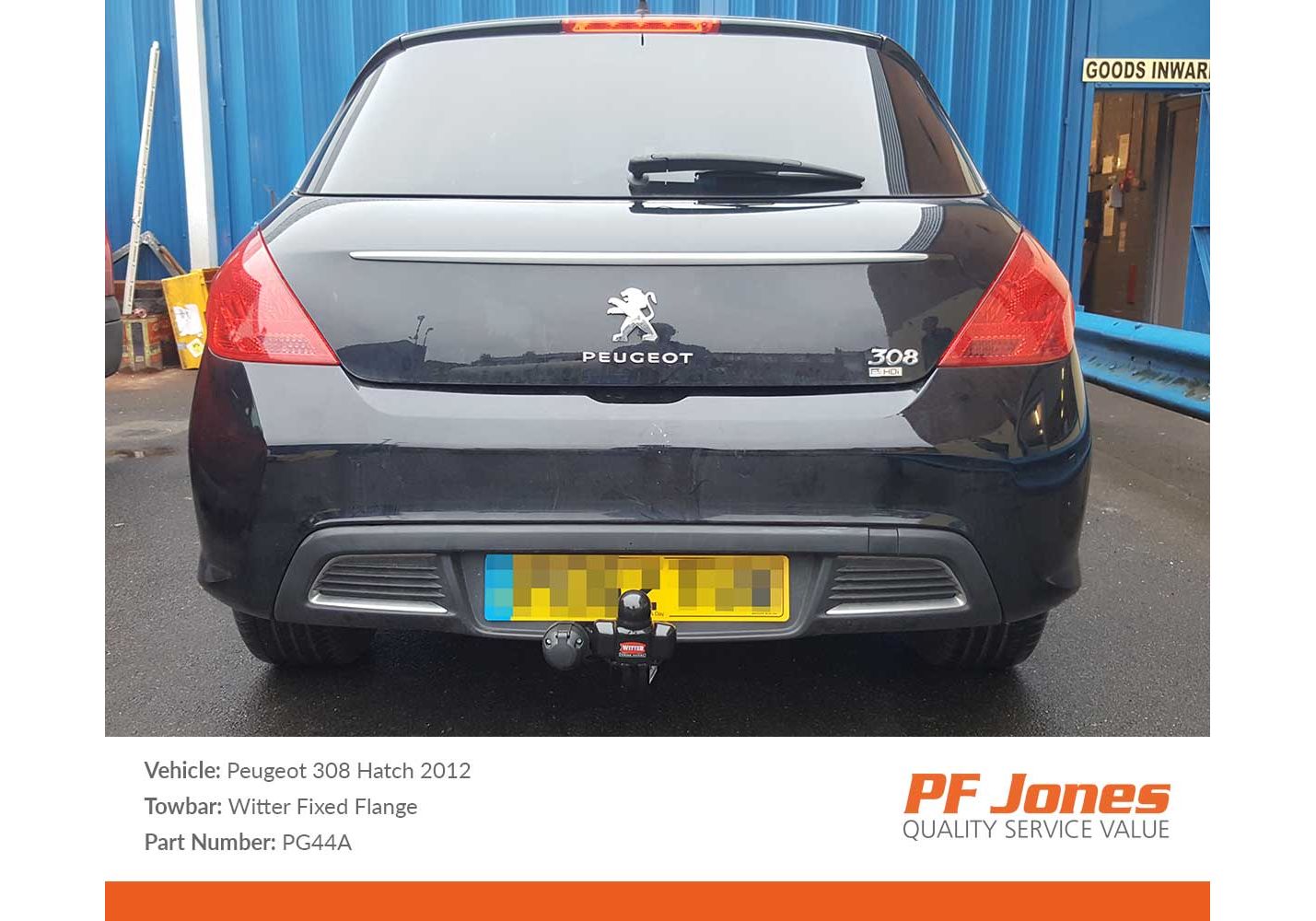 Tow bar hot sale for peugeot 308