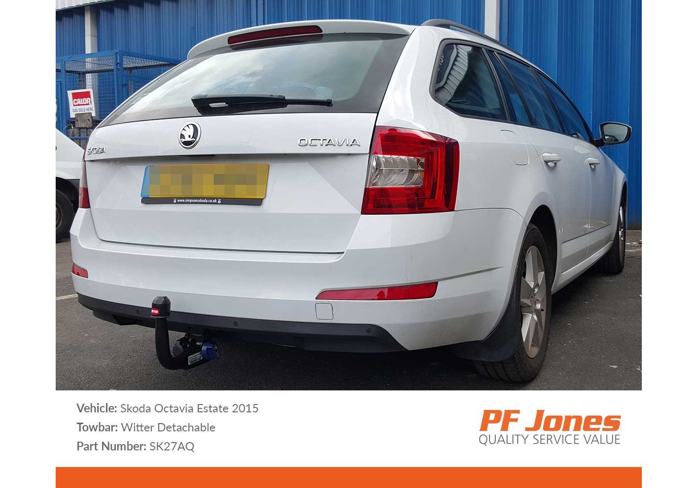 Skoda octavia detachable on sale towbar