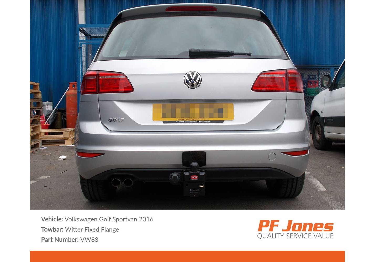 Volkswagen golf sales towbar
