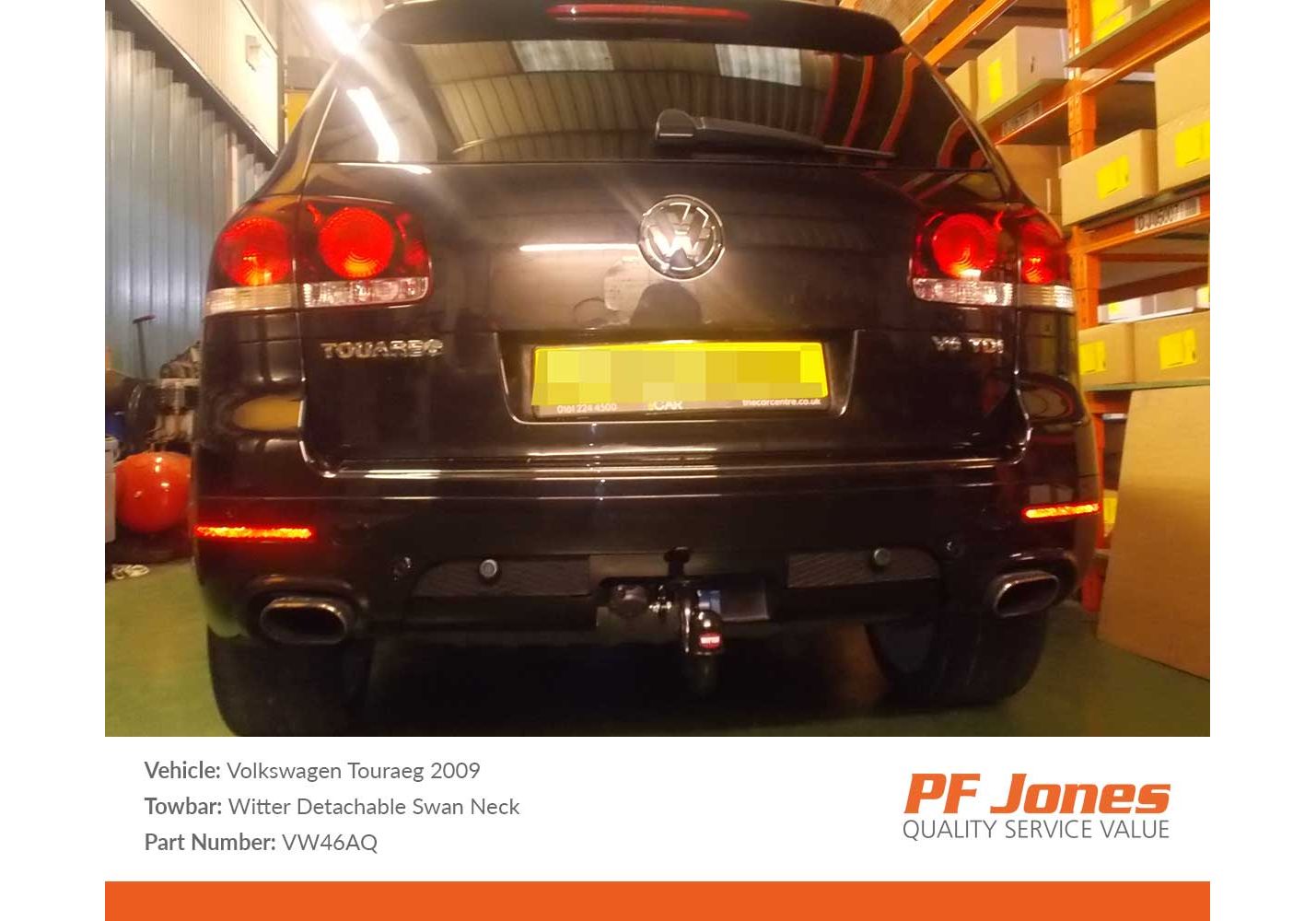 VW Touareg 2003 2010 Detachable tow bar