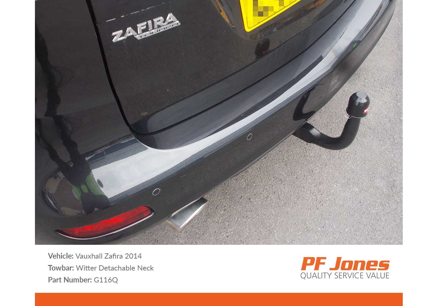 Vauxhall zafira shop tourer towbar