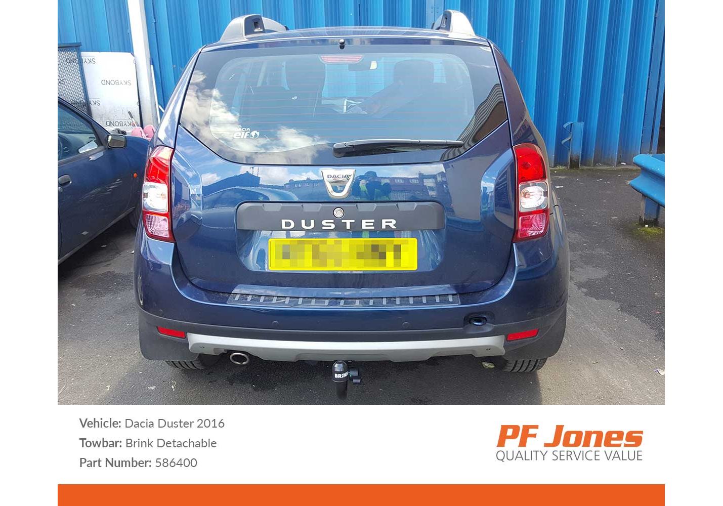 Dacia duster towbar hot sale price