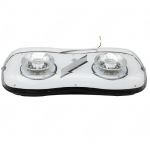 LED Mini Lightbar Amber/Clear 2 Bolt 9-30 Volt PFJLED38CA-2
