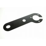 SINGLE SOCKET MOUNTING PLATE 2mm FOR 7/13PIN BK