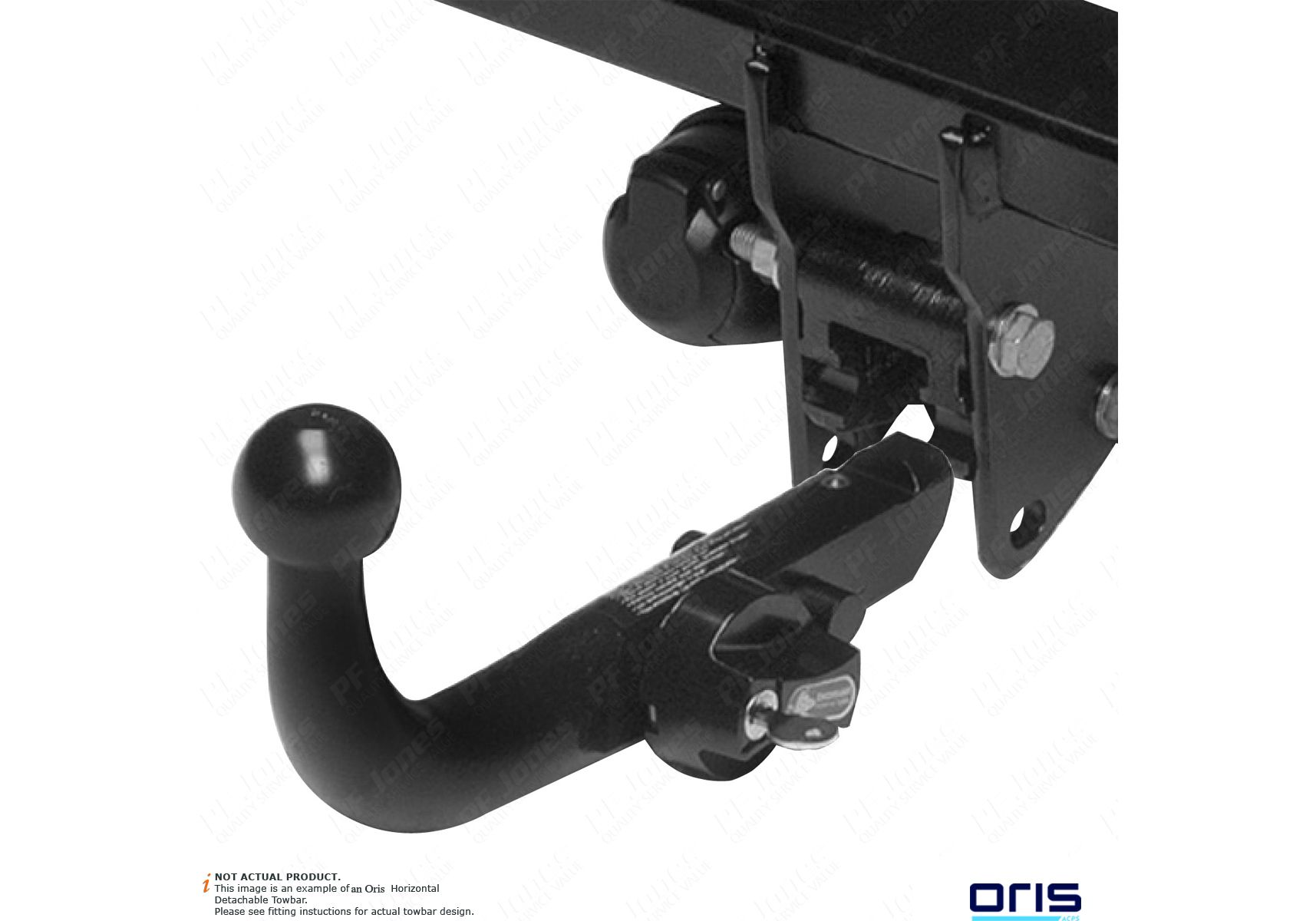 Peugeot 2008 2013-2019 Oris Detachable Towbar