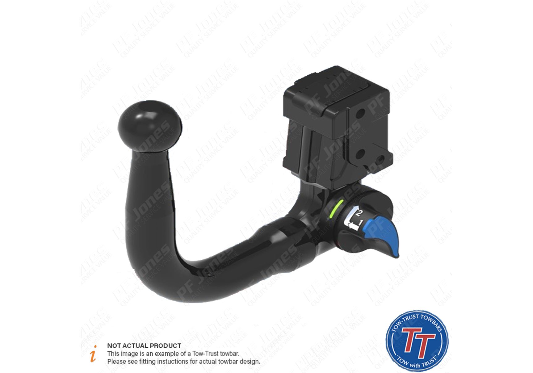 Class 1 Trailer Hitch Receiver For 2012-2018 Ford Focus – 1.25” Towing Kit, Powder-Coated Steel (GTRacers)