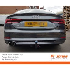 Audi A5 B9 Sportback 2016 Onwards Oris Detachable Towbar