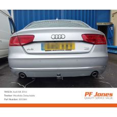 Audi A8 2010 Onwards Westfalia Detachable Towbar