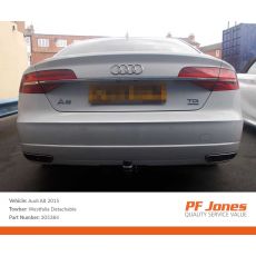 Audi A8 2010 Onwards Westfalia Detachable Towbar