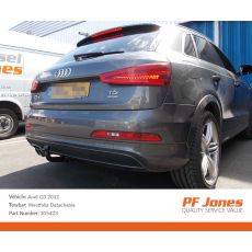 Audi Q3 2011 Onwards Westfalia Detachable Towbar