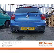 BMW 1 Series Hatchback 3/5 Door 2011 Onwards Westfalia Detachable Towbar