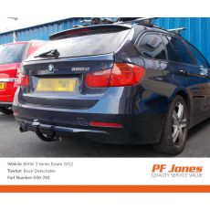 BMW 3 Series Estate F31 2012 Onwards Oris Detachable Towbar