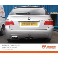 BMW 5 Series Tourer Estate E61 2004 2010 Towbars