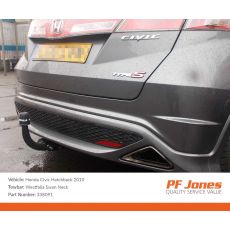 Honda Civic 3/5 Door 2006 Onwards Westfalia Swan Neck Towbar