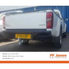 Isuzu D-Max 2012 on Heavy Duty Witter Flange tow bar IZ26