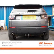 Land Rover Discovery Sport 2015 westfalia detachable swan neck