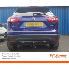 Nissan Qashqai 2014 Onwards Westfalia Detachable Towbar