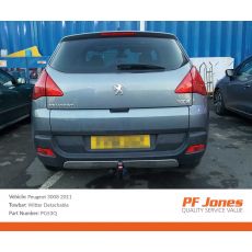 Peugeot 3008 Crossover 2009-2017 Witter Detachable Towbar