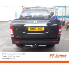SsangYong Korando PickUp 2014 Onwards Witter Fixed Flange Towbar