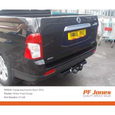 SsangYong Korando PickUp 2014 Onwards Witter Fixed Flange Towbar