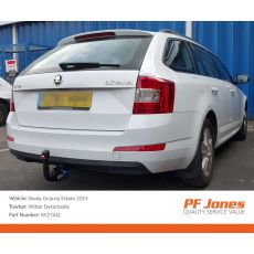Skoda Octavia Estate 2013 Onwards Witter Detachable Tow bar
