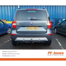 Skoda Yeti 2009 Onwards Westfalia Detachable Towbar