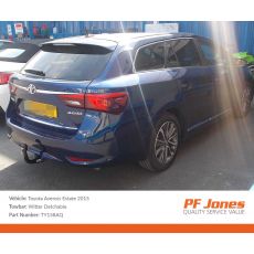 Toyota Avensis Estate 2009 onwards Witter Detachable towbar