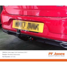 317132 Towbar Fitted to Golf VII R Line 2017