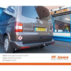 Volkswagen T5 Transporter 2009-2015 Westfalia Detachable Towbar