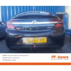 Vauxhall Insignia Hatchback 2009 Onwards Witter Detachable Tow bar