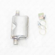 Exhuast silencer with mounting kit