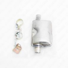 Exhuast silencer with mounting kit