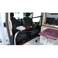 Renault Trafic SWB Interior - Aubergine Work Surface
