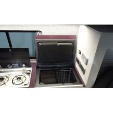 Renault Trafic SWB Interior - Sink/Hob and Fridge