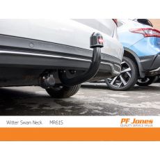 Mercedes Estate C Class swan neck towbar close up