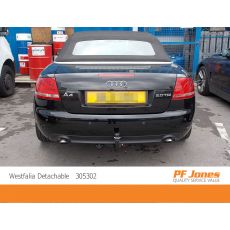 Audi A4 cabrio Westfalia Detachable towbar fitting