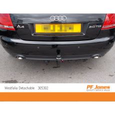 305302 Audi A4 Cabrio Detachable Towbar Fitted