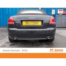 Audi A4 cabrio Westfalia Detachable towbar fitted
