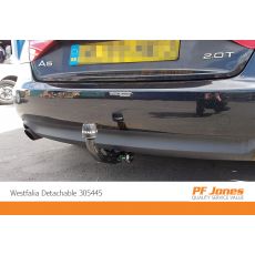 Audi A5 Westfalia Detachable towbar side view neck fitted